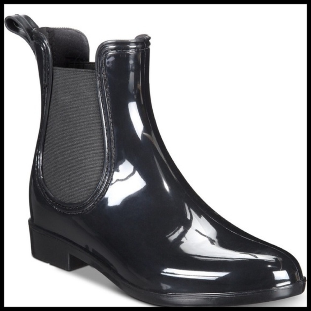 🌺Just In-INC raelynn black pvc rain boots
